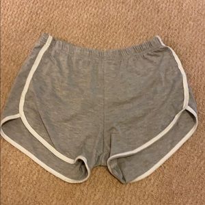 Gray booty shorts